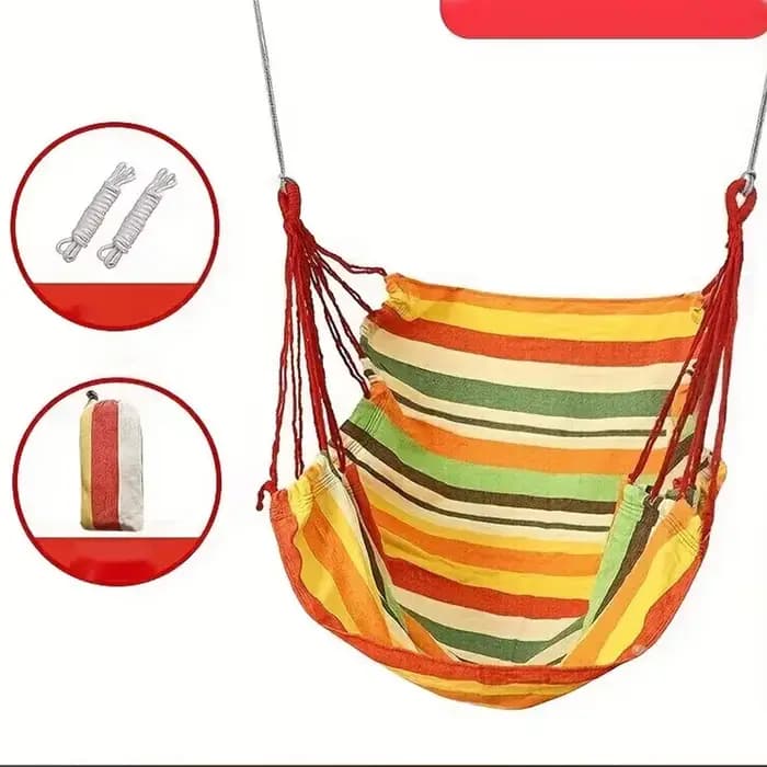 1 chaise suspendue de type hamac pour gazebo de jardin