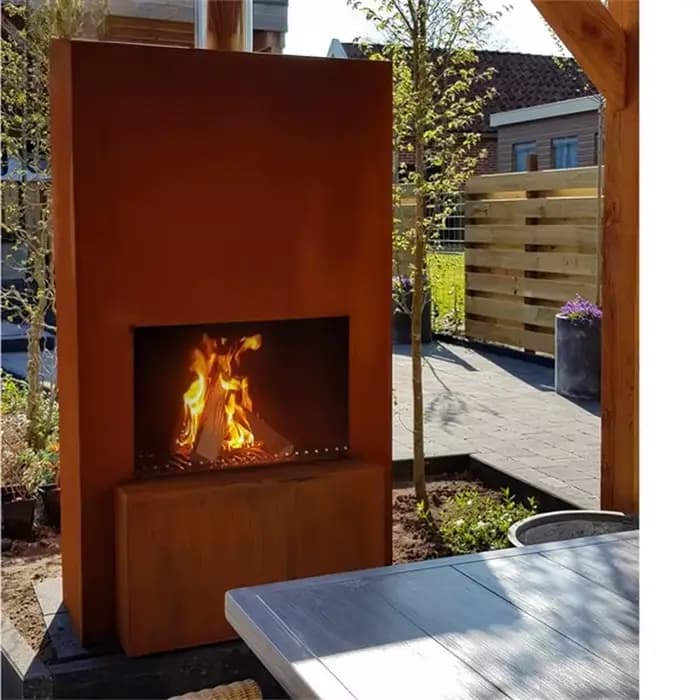 foyer carré foyer de barbecue extérieur foyer rectangulaire extérieur foyer