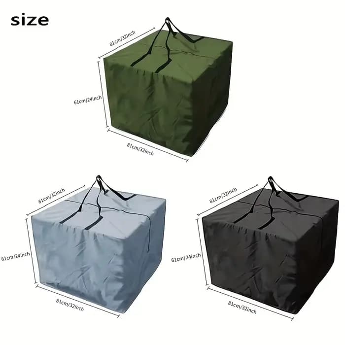 Sac de rangement pour coussins de patio extérieur