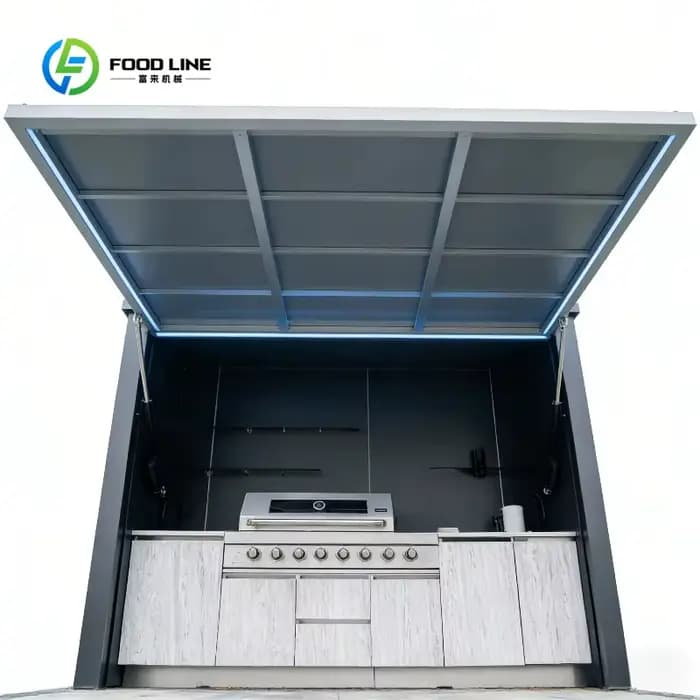 Cuisine extérieure modulaire personnalisée en acier inoxydable 304