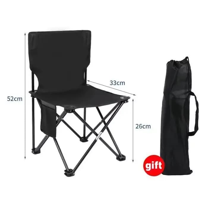Chaise pliante portable d'extérieur avec sac de rangement