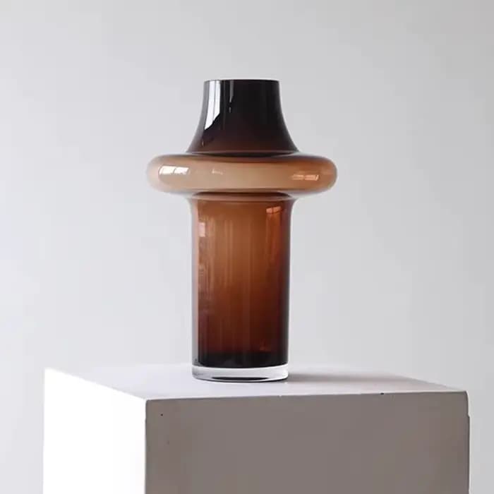 Vase décoratif de Style nordique, Vases d'intérieur de maison, bouteille de fleurs en verre minimaliste, Vases de salon pour fleurs centrales de Tables