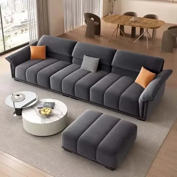 Canapé européen de luxe salon sectionnel minimaliste