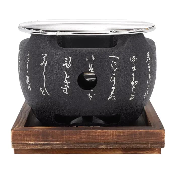Mini Barbecue Rond Portable de Style Japonais