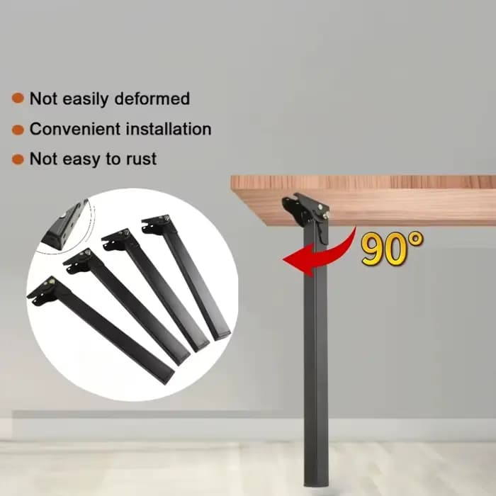 Les pieds de table pliants de 45cm/70cm sont