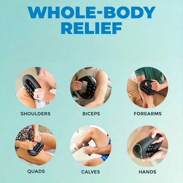 Rouleau de massage électrique pour la relaxation des tissus profonds et des muscles, rechargeable pour soulager les maux de dos après l'exercice