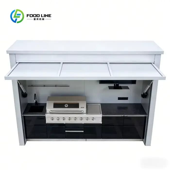 Cuisine extérieure modulaire personnalisée en acier inoxydable 304