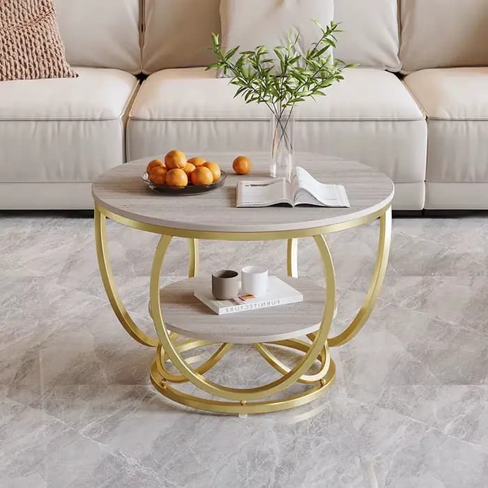 Table Basse De luxe française minimaliste verre Glam
