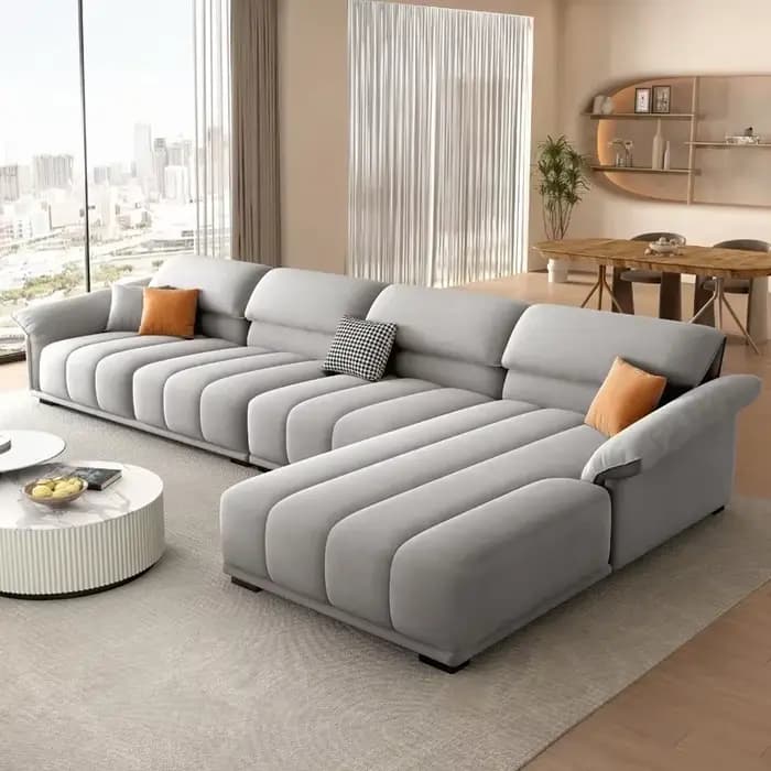 Canapé européen de luxe salon sectionnel minimaliste