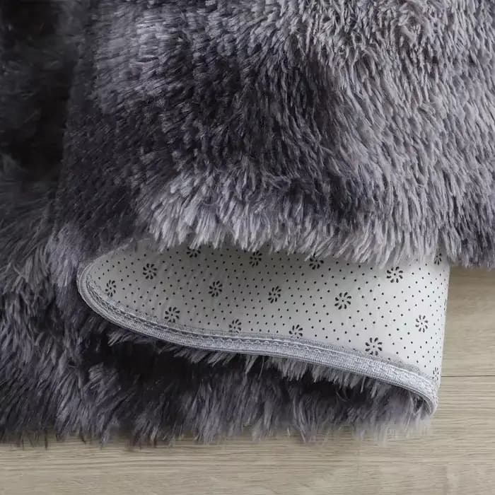 Tapis shaggy gris tie-dye, ultra doux, antidérapant, en peluche, pour chambre à coucher, salon, chambre d'enfant, grande taille, décoration intérieure, tapis de sol