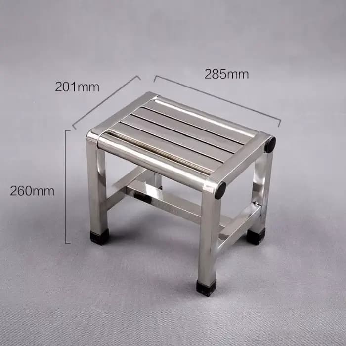 Tabouret en acier inoxydable simple, meuble multifonctionnel, chaussure, piste de proxy, tabouret de bain, banc de pêche portable
