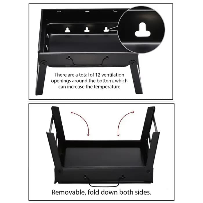 1 ensemble de poêle à charbon de bois pour Barbecue