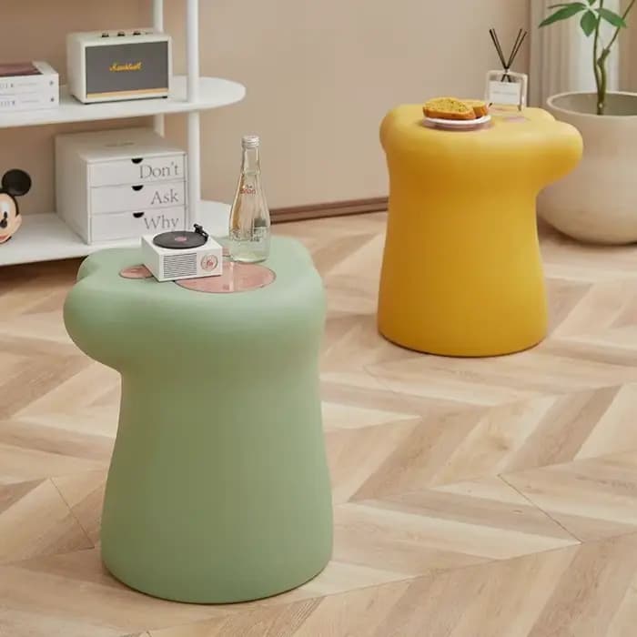 Table basse nordique Tables d'appoint en plastique moderne mignon chambre