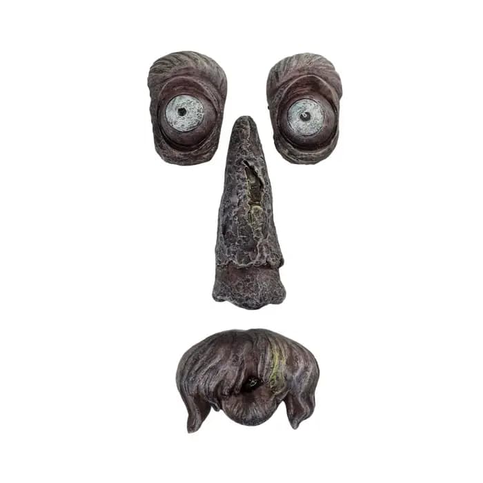 Décor de jardin enchanteur en résine avec visage d'arbre