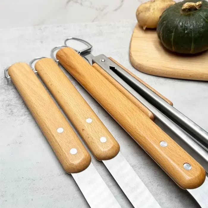 Ensemble d'outils de Barbecue en acier inoxydable