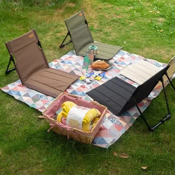 Chaise pliante d'extérieur avec coussin de dossier