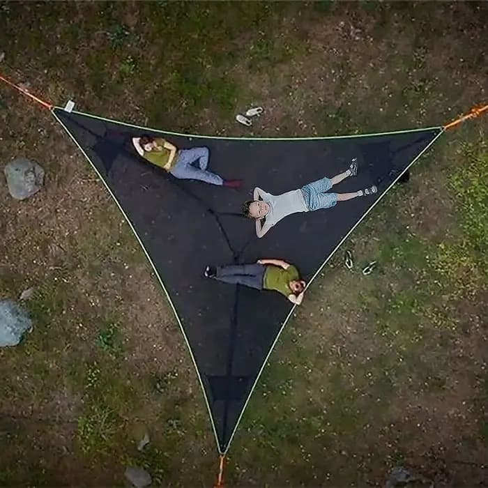 Hamac triangulaire multi-personnes pour l'extérieur