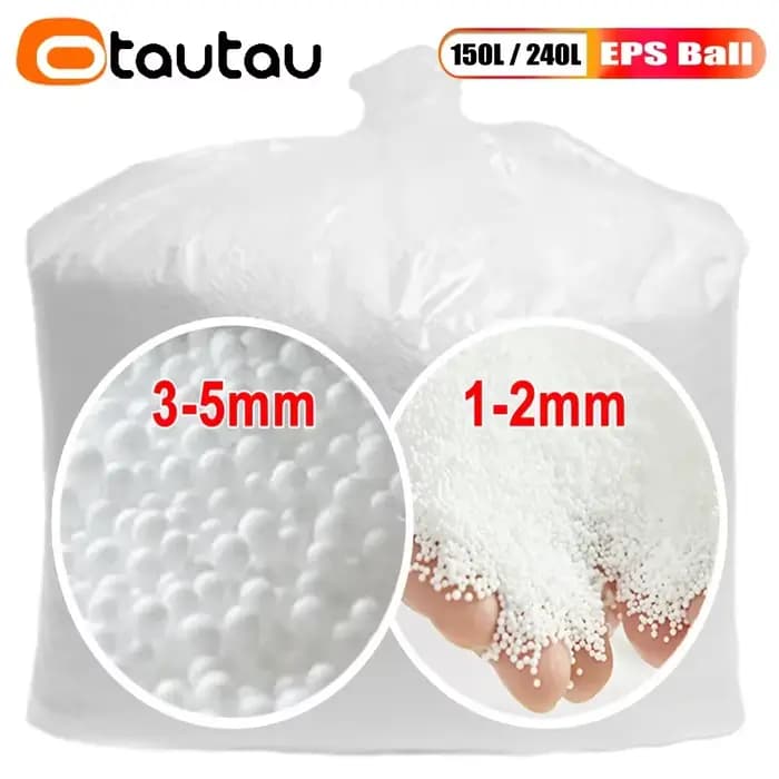 OTAUTAU-Remplisseur de Boules Kampl EPS pour Pouf de 3 Pieds, Coussin en Polyester, Pouf de 3 à 5mm,