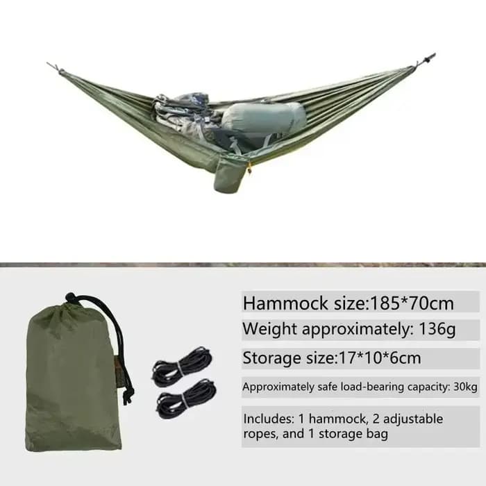 Hamac ultraléger, sangle de rangement portable pour la randonnée, le bikepacking et le camping pour