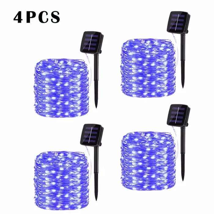 32M lumière LED solaire guirlande extérieure lampe jardin fée chaîne lumineuse Led scintillant
