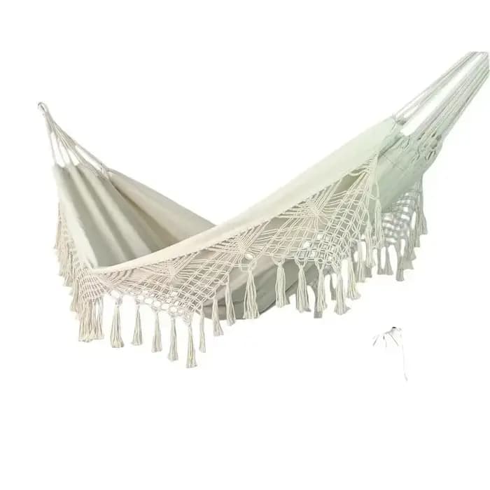 Hamac en toile pour camping en plein air, balançoire épaissie, anti-flexion, parfait pour le jardin,