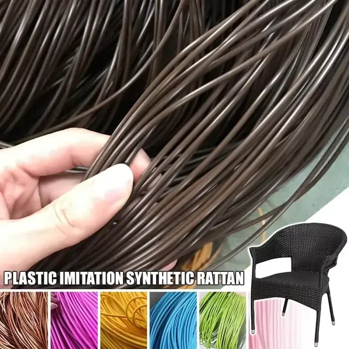 2.5/3Cm 500G rond Pe rotin plastique synthétique rotin tissage matière première tricot meubles répar