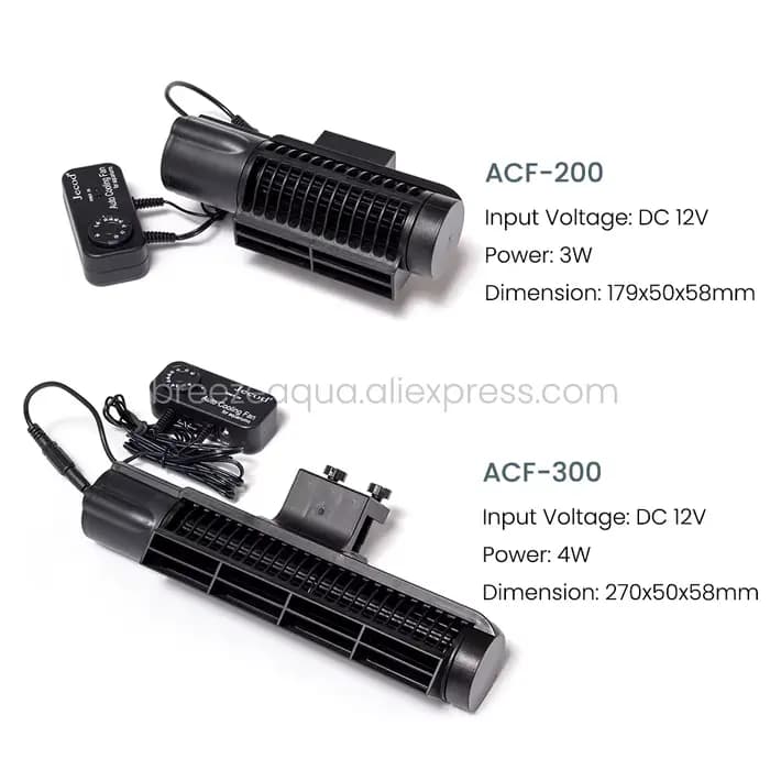 Jebao Jecod ACF-300 ACF-200 DC12V ventilateur de refroidissement automatique réglable pour Aquarium