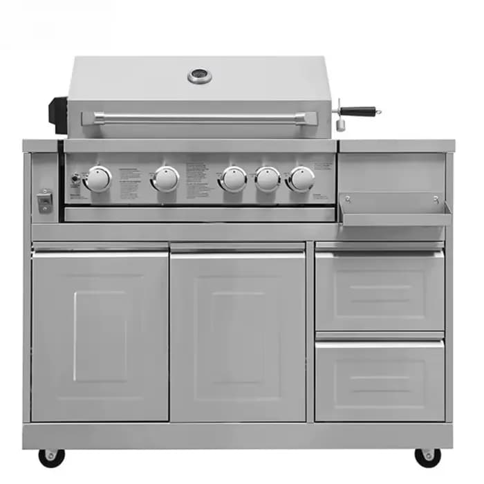 Ensemble de barbecue de jardin extérieur 6 pièces