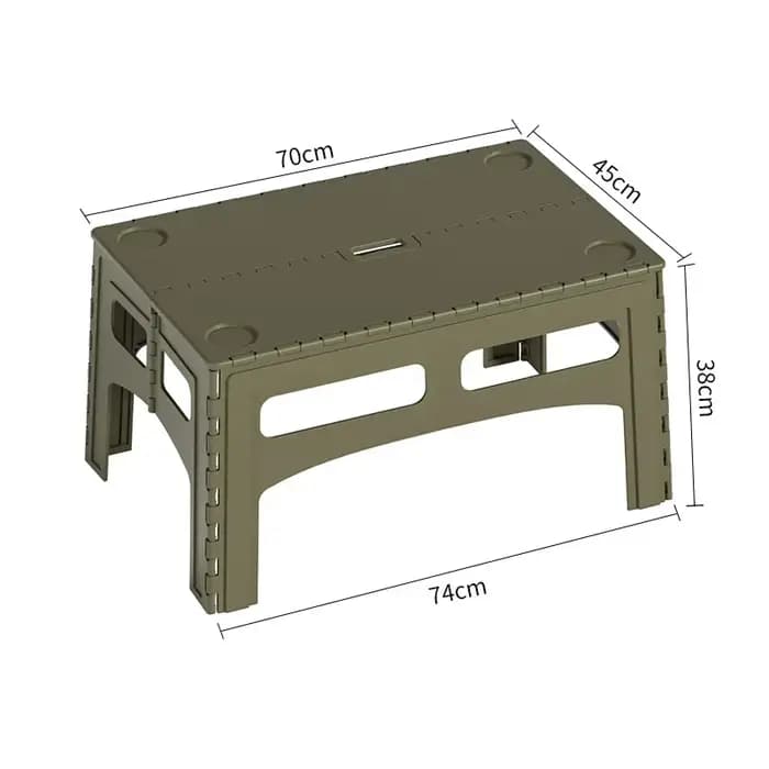 Table de Camping pliante et Portable en plastique étendue pour l'extérieur