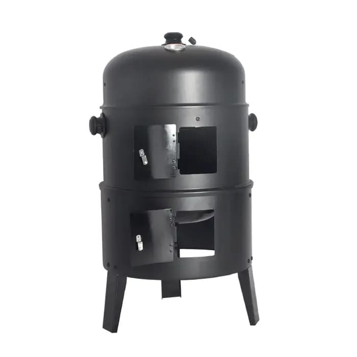 Grill à charbon de bois pour barbecue extérieur 3 en 1