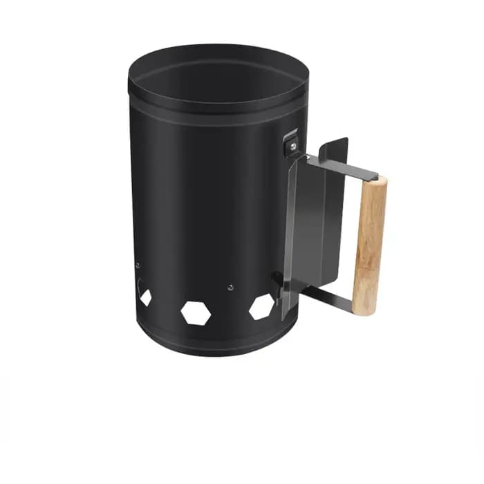 Barbecue portable en acier inoxydable avec seau à charbon et allumeur intégré, robuste et pratique p