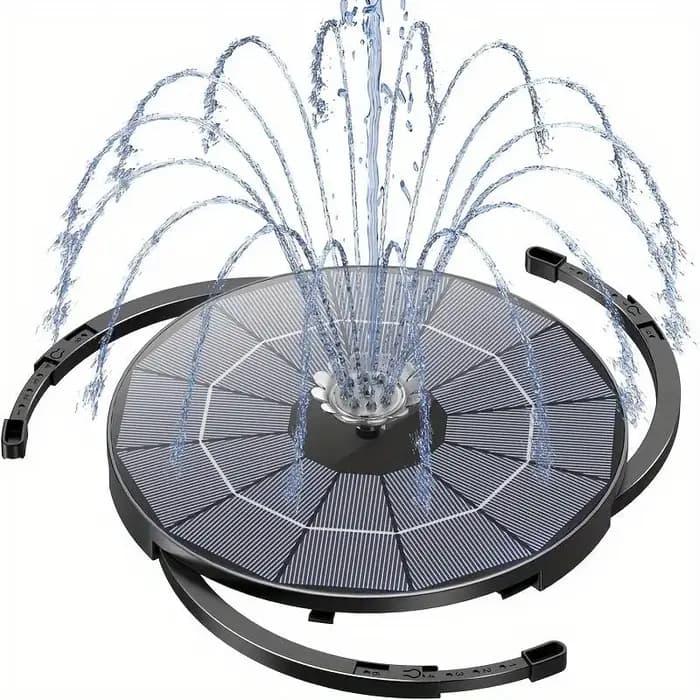 Pompe de fontaine solaire LED 3