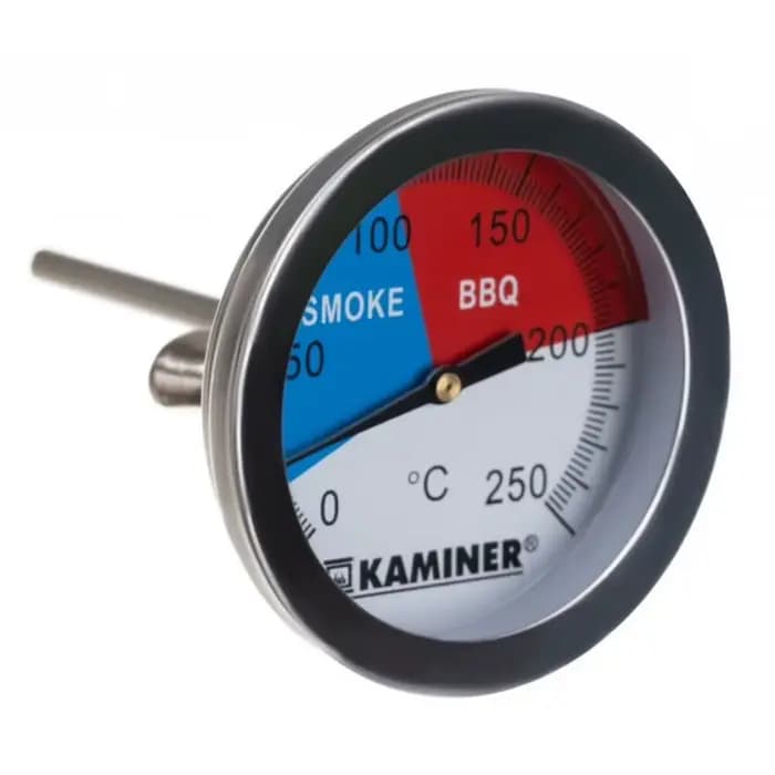 Thermomètre de barbecue en acier inoxydable avec sonde 250 ° Capteur de jauge de température C