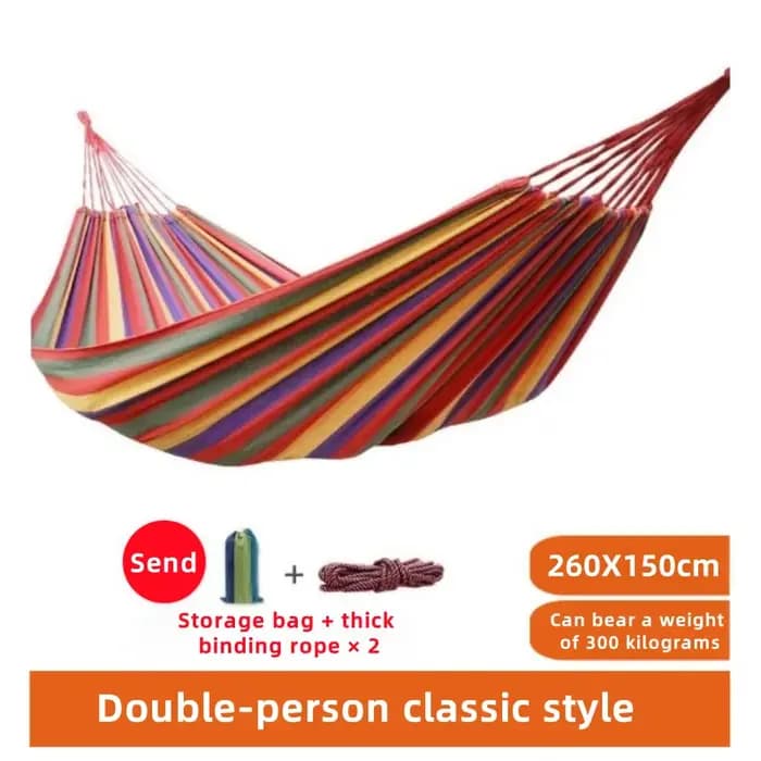 Hamac en toile d'extérieur - Hamac portable pour deux personnes
