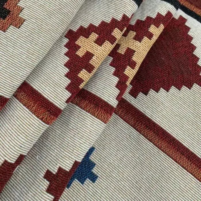 Hamac double de style ethnique bohème pour l'extérieur avec sac de rangement et cordes de fixation.