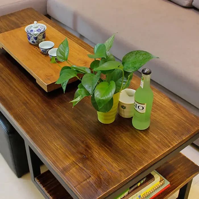 Table basse de loisirs en fer forgé