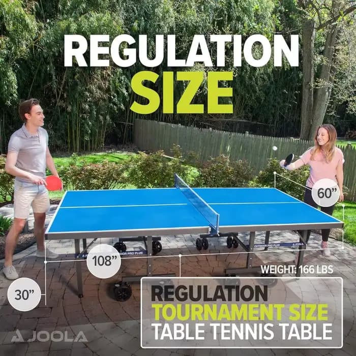 Table de Ping-Pong d'extérieur avec ensemble de filet de Tennis de Table étanche, assemblage rapide,