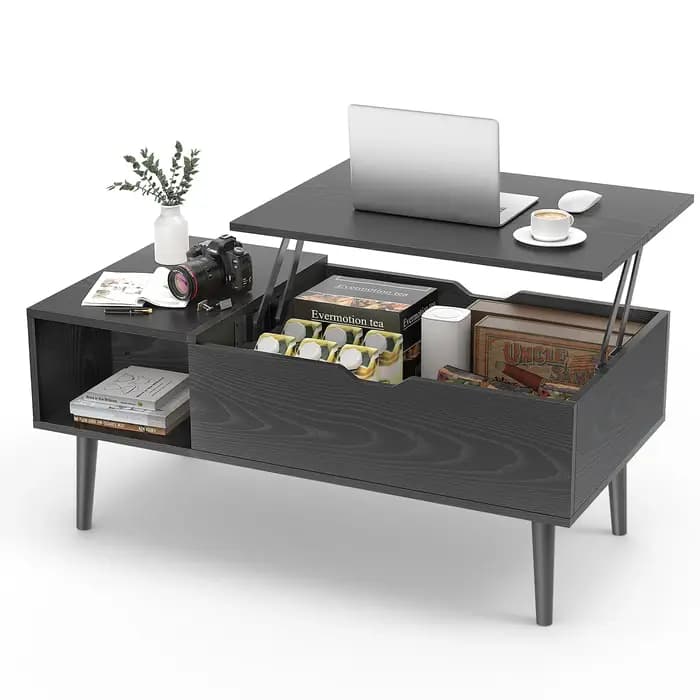 JHK Tables basses relevables pour salon 39.37 "x 19.7" bureau
