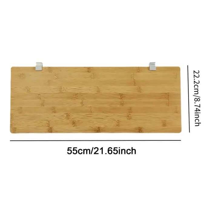Planche d'extension de table extensible en bambou pour outils de grillades