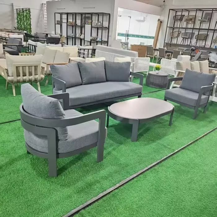 Ensemble de salon en aluminium pour cours