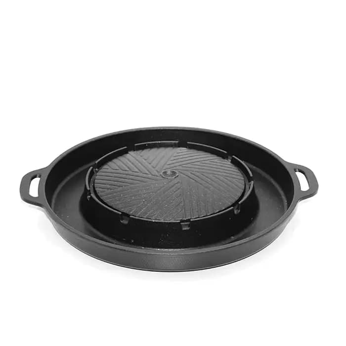 KOSUN – poêle à barbecue coréenne 2 en 1, plaque de partage ronde pour barbecue, pour intérieur et e