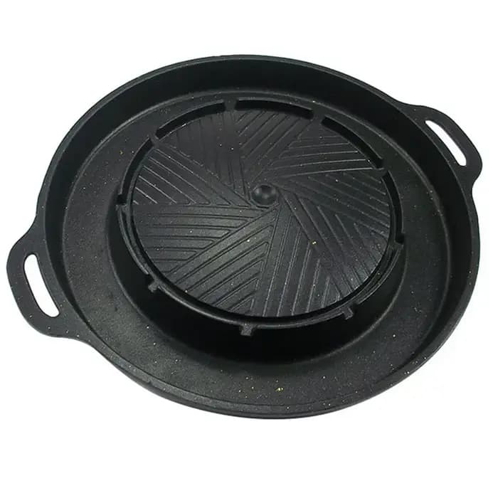 ABKY - Plaque de cuisson coréenne 2-en-1 pour barbecue