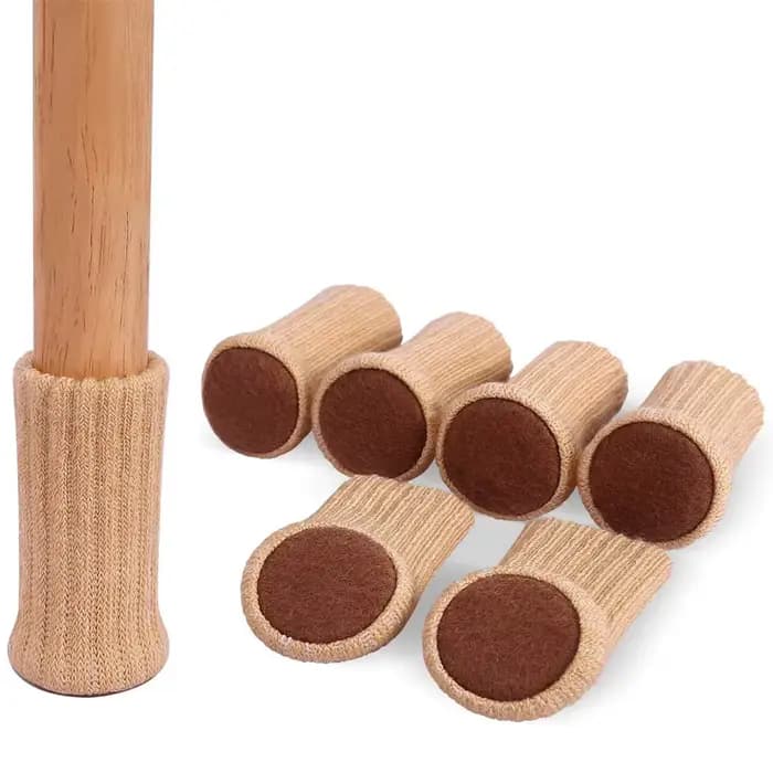 4/8/24 pièces tricoté meubles pieds chaussettes chaise jambe protecteurs de sol chaise jambe chausse