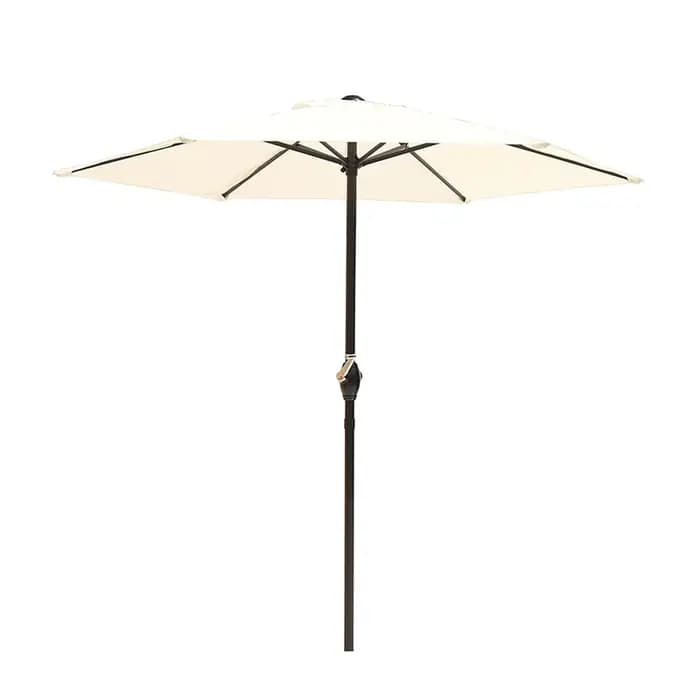 Grand parasol d'extérieur de 2M, avec manivelle, poteau central droit, pour jardin, plage, Camping e