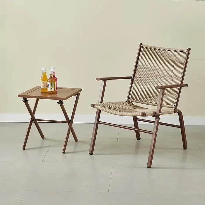 Joylive – Ensemble de 3 chaises de jardin en fer et rotin pour extérieur, balcon, terrasse, chaises de salle à manger, vente en gros