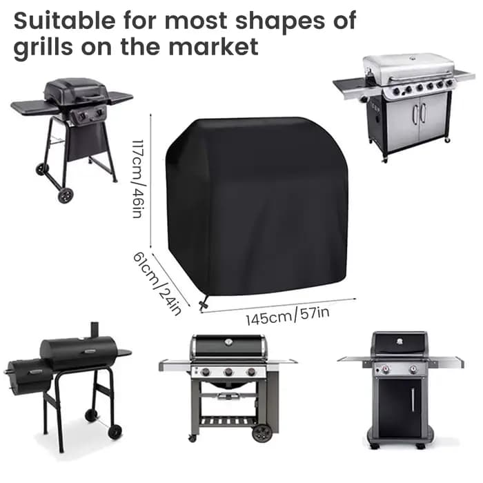 Couverture de gril de Barbecue en tissu Oxford 210D, couverture de Barbecue Durable, robuste, étanch