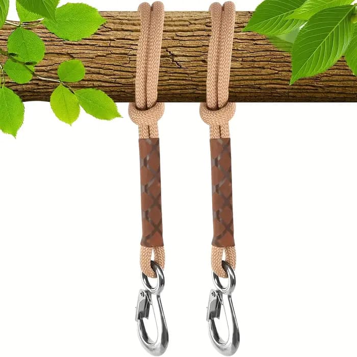 2 pièces de corde de suspension pour hamac de 60 cm avec cordon de sécurité