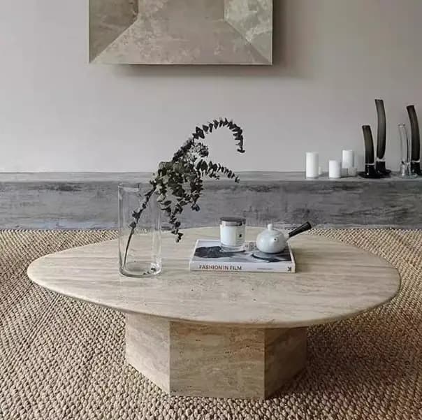 Table basse irrégulière moderne
