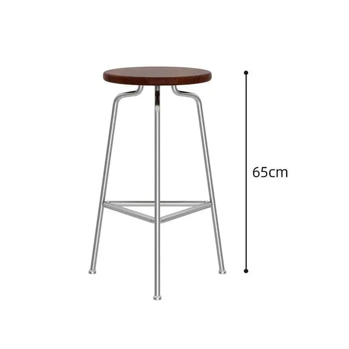 Chaises de Bar en ferronnerie en bois simples