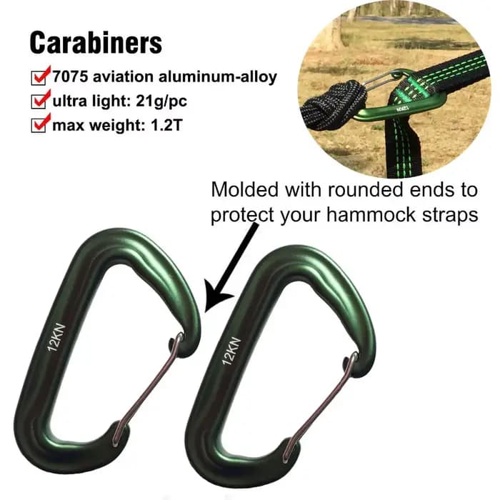 Hamac de Parachute Double pour 2 Personnes avec Sangles – Idéal pour le Camping